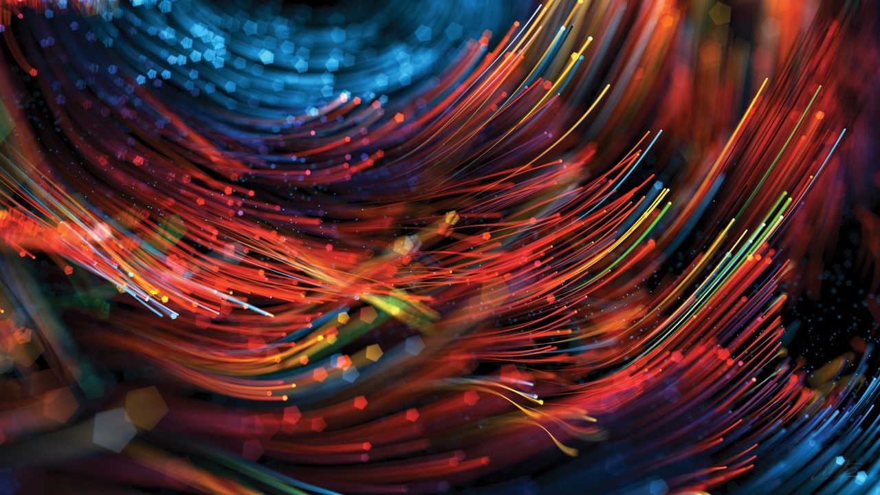 image illustrant la rapidité et la performance de la fibre optique